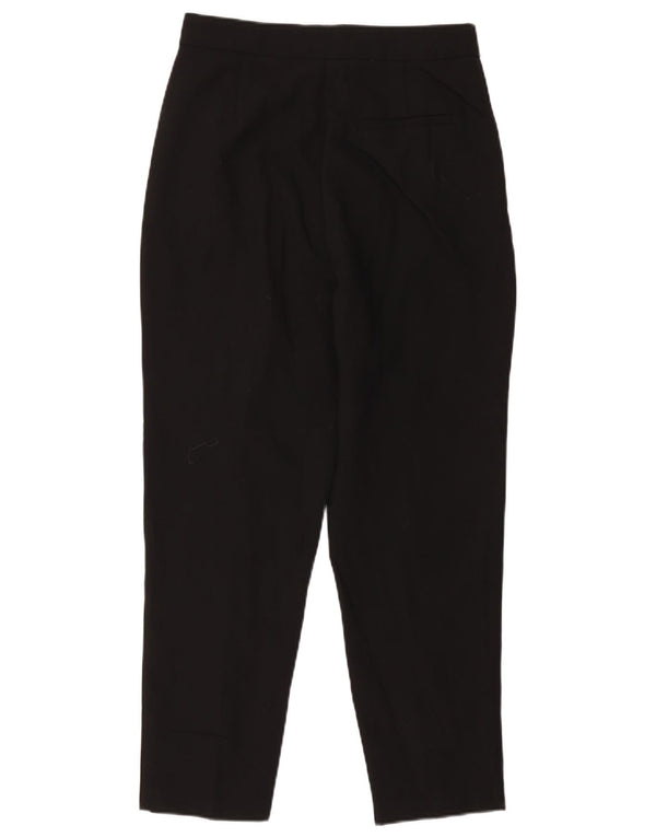 Pantaloni de costum conici pentru femei cu talie înaltă Zara Mediu L28 L26 Poliester negru