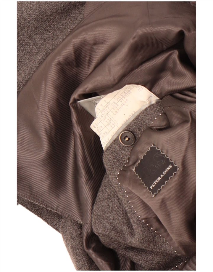 Sacou Peter & Sons pentru bărbați cu 3 nasturi IT 50 Lână mare, gri