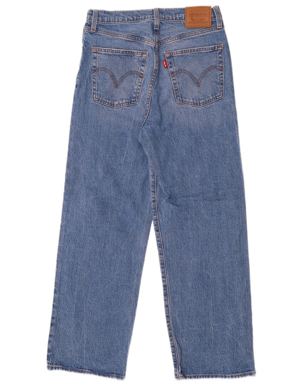 Blugi drepti pentru femei Levi's Ribcage W28 L27 Bumbac albastru