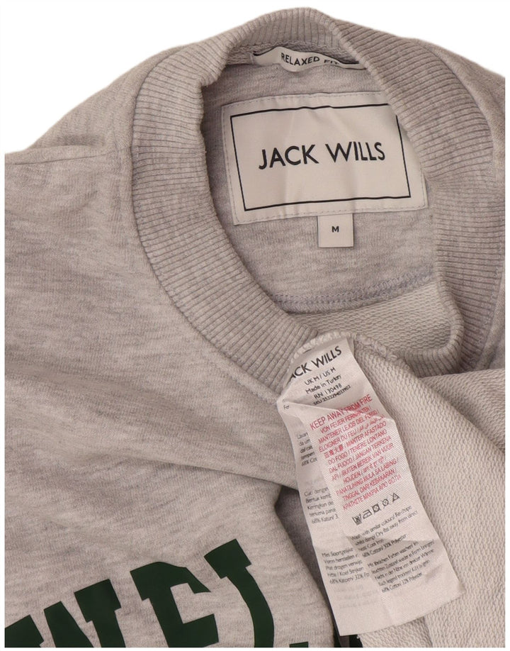 Pulover Jack Wills pentru bărbați, cu croiala relaxată, gri mediu, pete