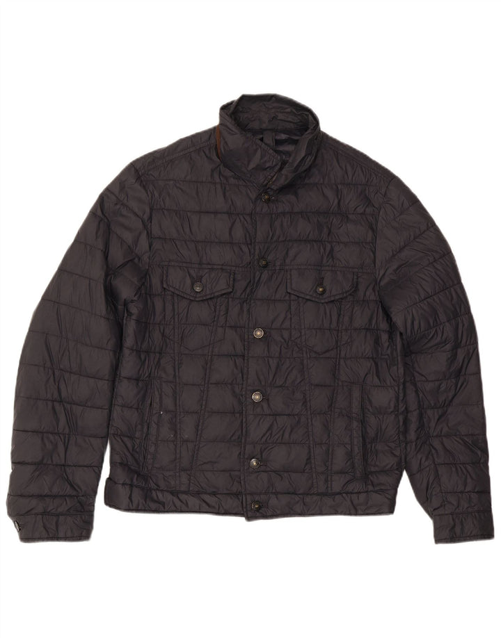Jachetă căptușită pentru bărbați MASSIMO DUTTI UK 40 Poliester negru mare