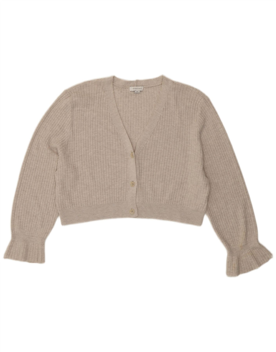 Pulover cardigan supradimensionat pentru femei Topshop UK 14 Poliester mediu gri
