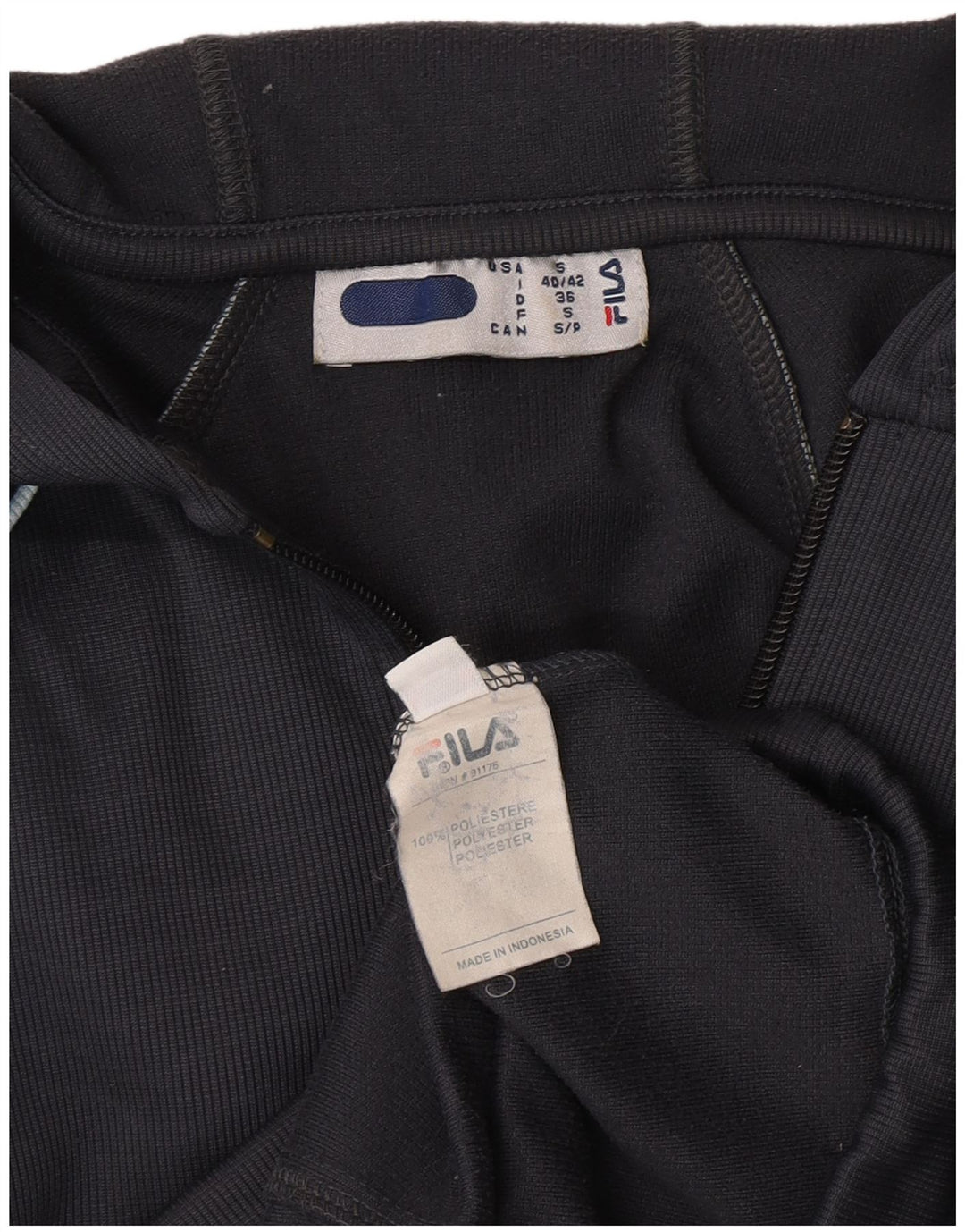 Pulover Fila pentru femei cu fermoar IT 40/42 Poliester bleumarin mic