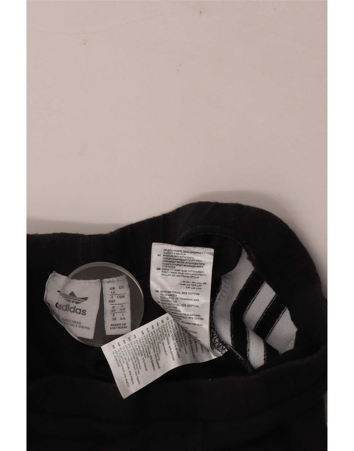 Leggings grafic Adidas pentru femei UK 12, bumbac gri mediu