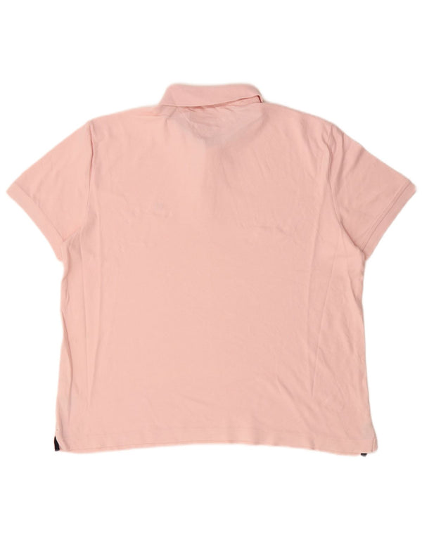 Tricou polo personalizat pentru bărbați Tommy Hilfiger, bumbac roz mare