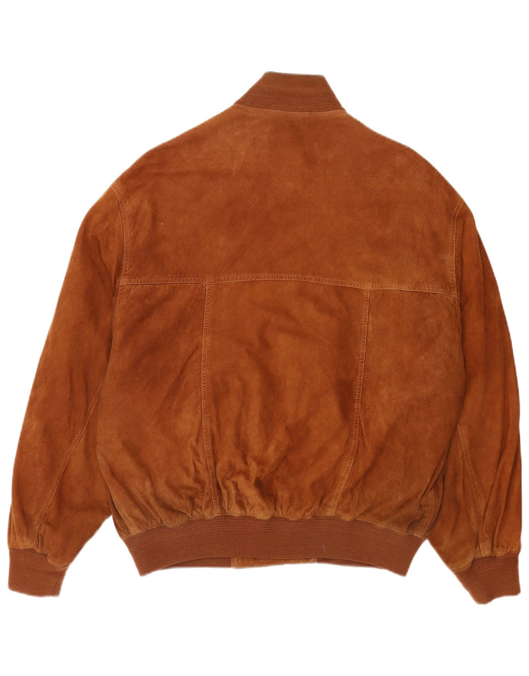 Bomber vintage pentru bărbați din piele intoarsa EU 50 mare maro din piele