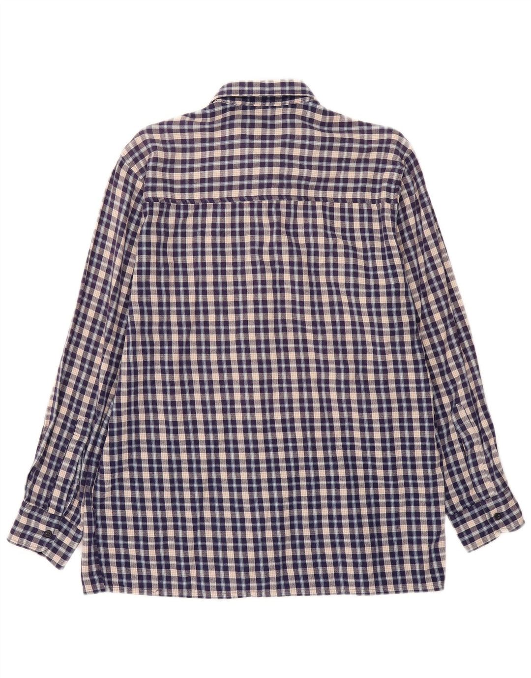 Cămașă de flanel pentru bărbați FOLLIE Mărimea 41/42, cu carouri mari, albastre