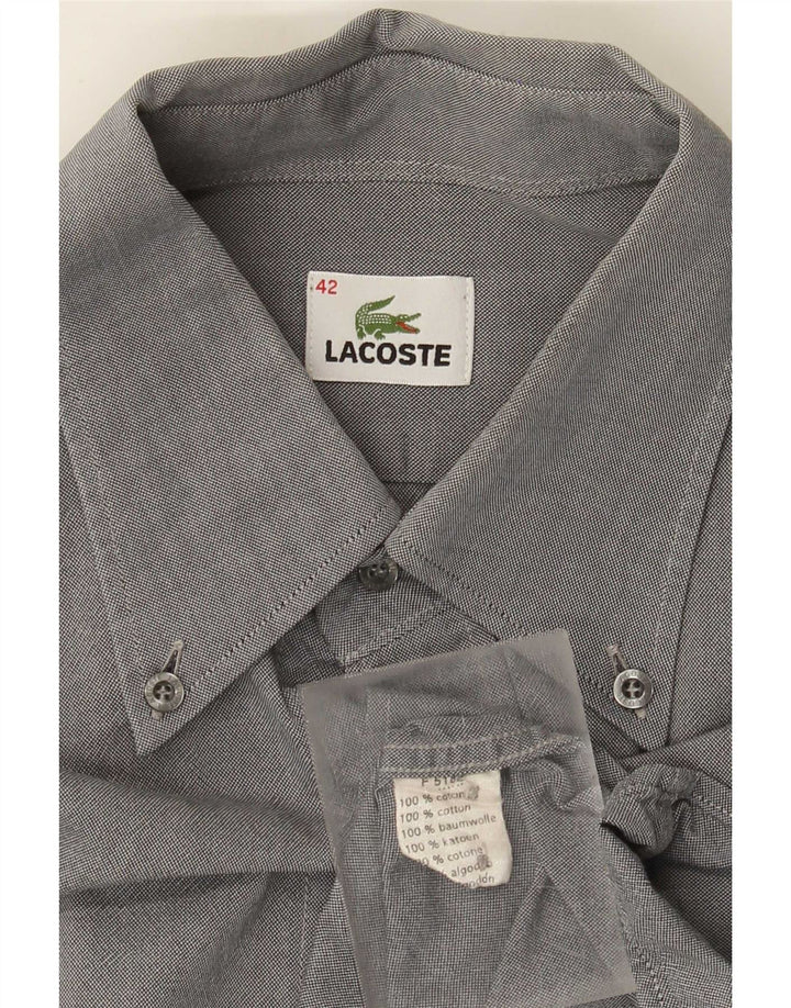 Cămașă Lacoste Bărbați Mărimea 42 Mare Bumbac Gri