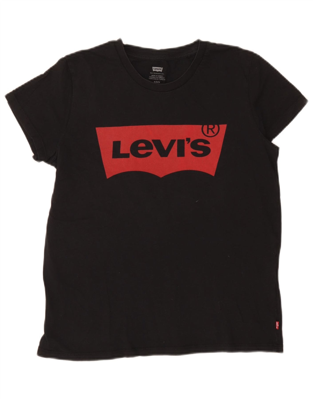 Tricou grafic Levi's pentru femei Top UK 14 Medium Black Bumbac