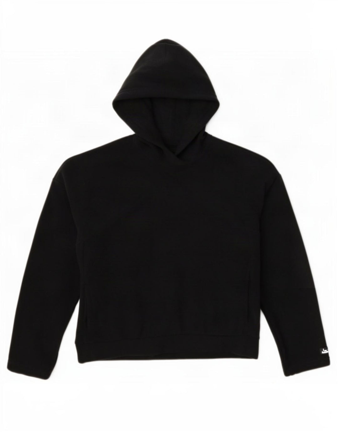 Pulover supradimensionat fleece cu glugă Nike pentru femei UK 10 Poliester negru mic