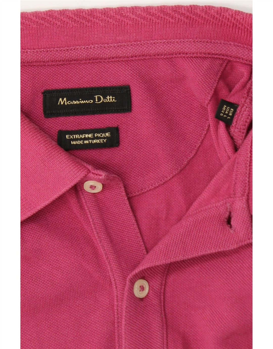 Tricou polo Massimo Dutti pentru bărbați, mare, roz