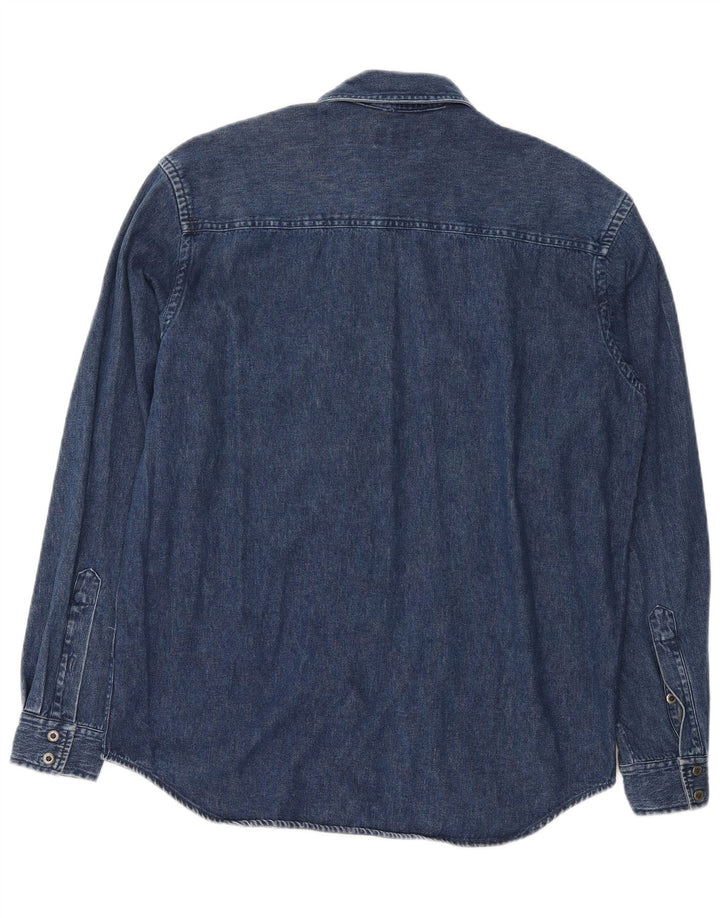 Cămașă de blugi pentru bărbați Sergio Tacchini, bumbac mediu bleumarin