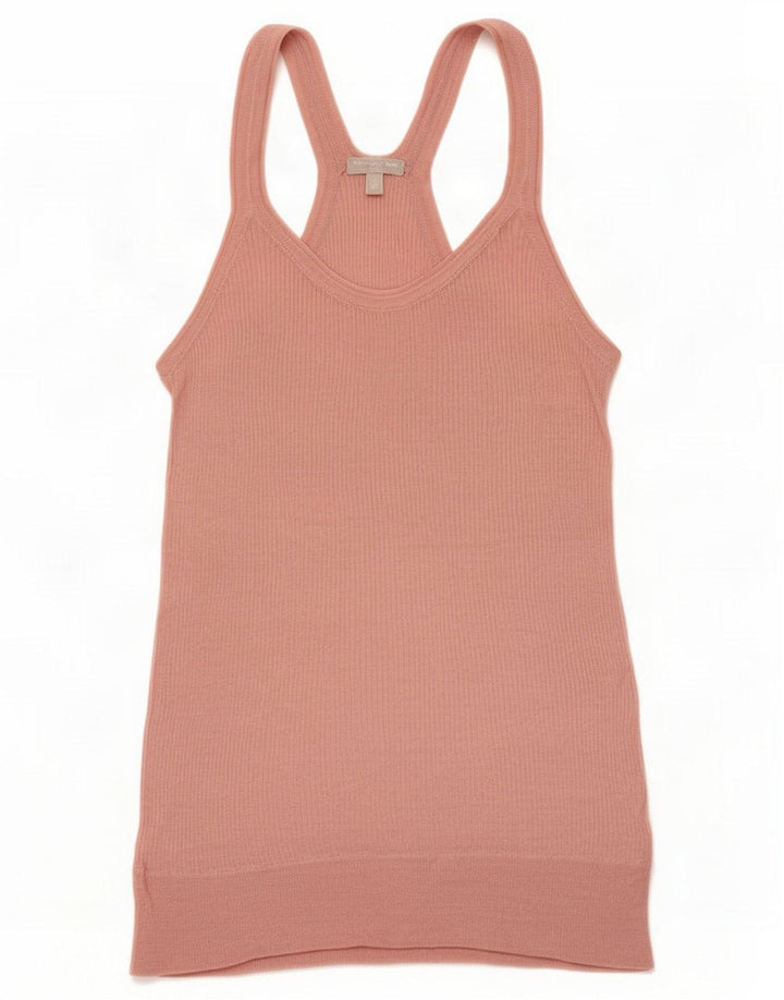 Massimo Dutti Womens Vest Top UK 12 Medium Pink