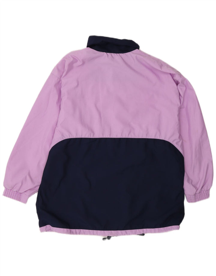 Jachetă de trening supradimensionată ALEX pentru femei UK 12 Medium Purple Colorblock