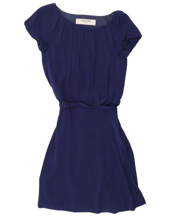 VALENTINO Rochie A-Line Femei IT 42 Medium Bleumarin Mătase