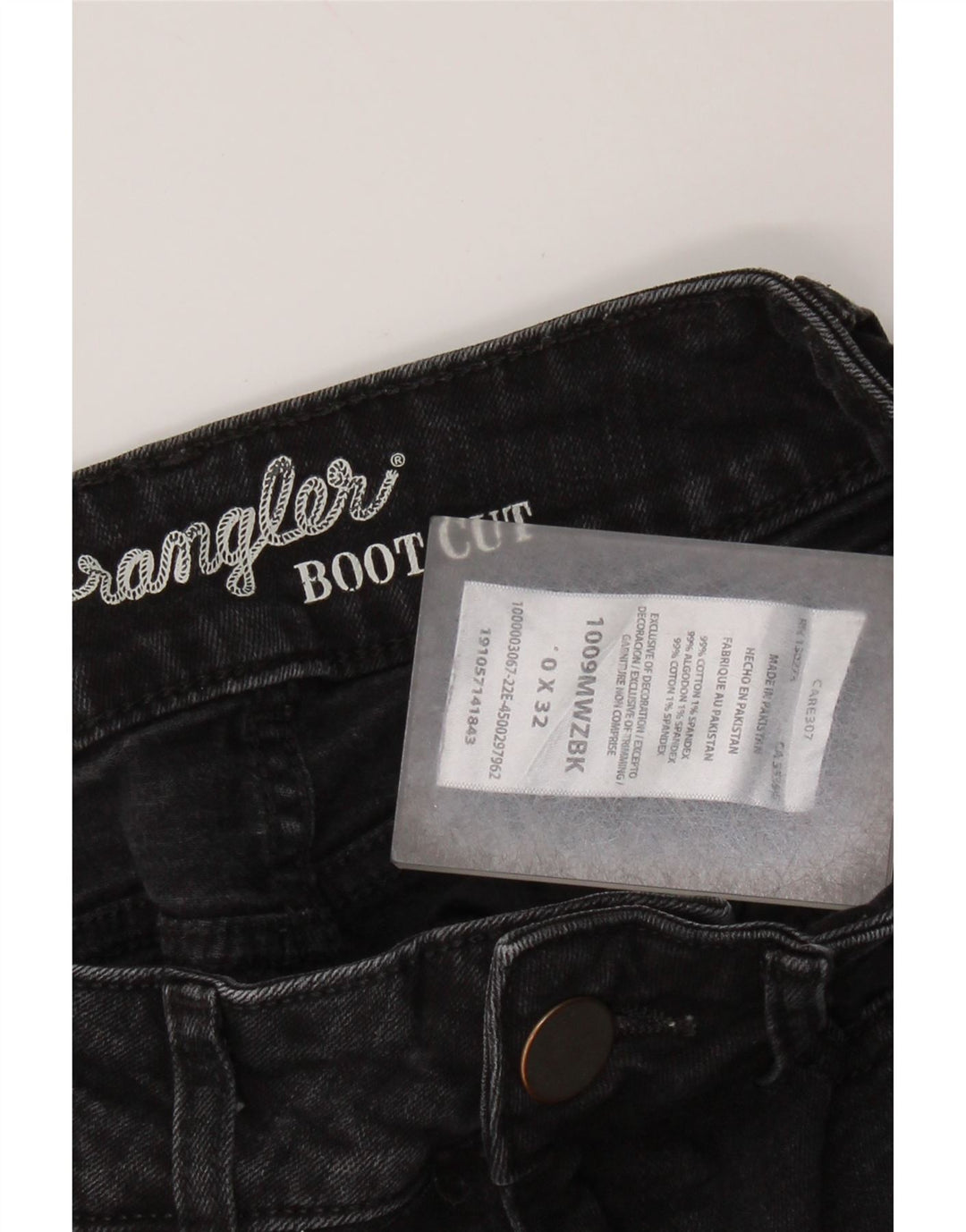 WRANGLER Blugi Bootcut pentru femei US 0 XS W26 L32 Bumbac negru