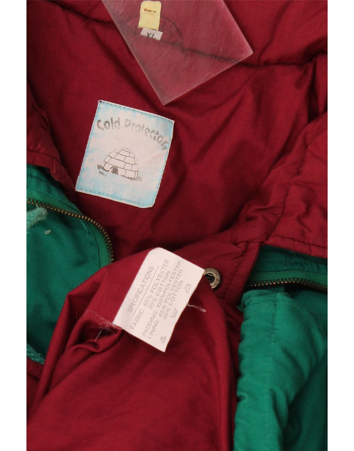 Jachetă căptușită vintage pentru bărbați UK 42 XL Poliester verde