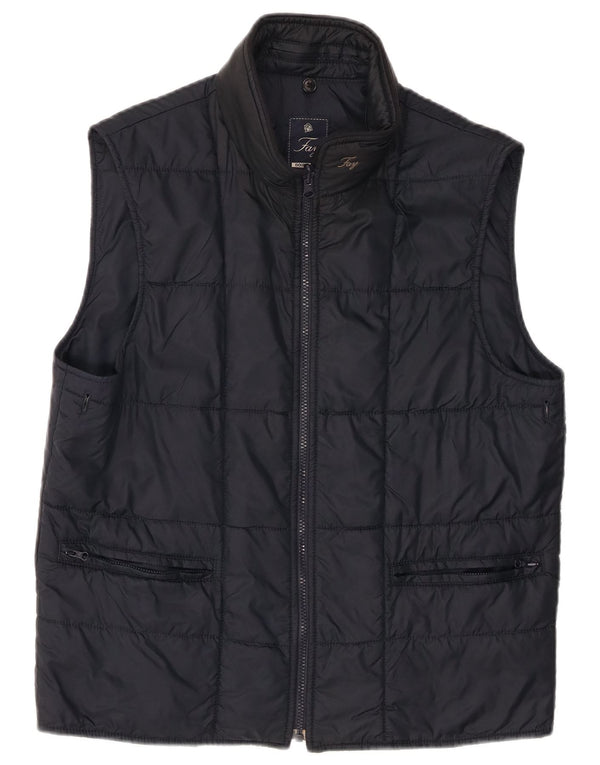 Fay Womens Padded Gilet UK 16 Large Navy Blue Polyamide