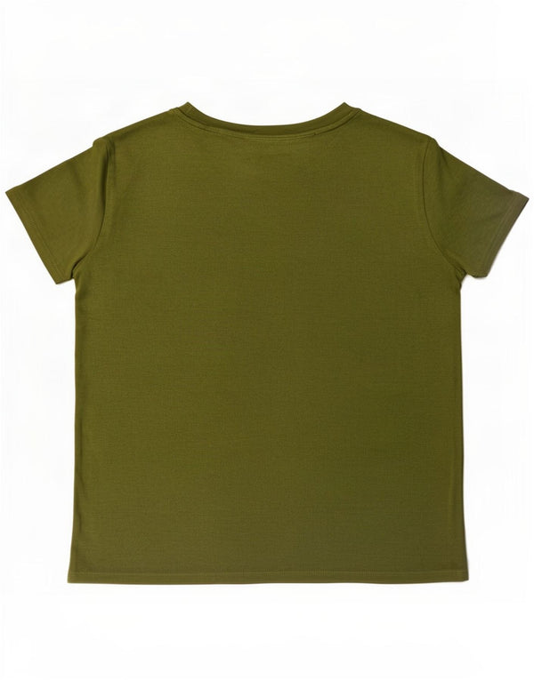 Zara Womens T-Shirt Top UK 18 XL Khaki