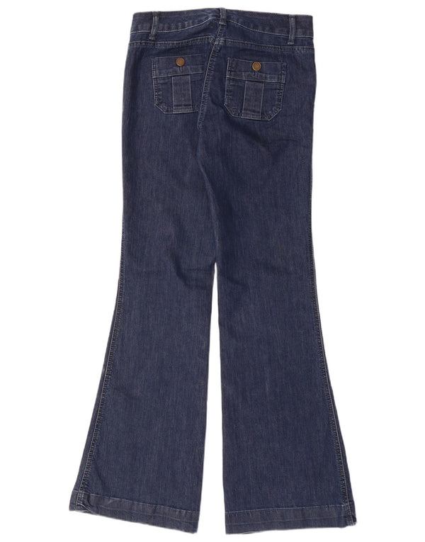 MONSOON Blugi evazați pentru femei UK 10 Small W30 L32 Blue Bumbac