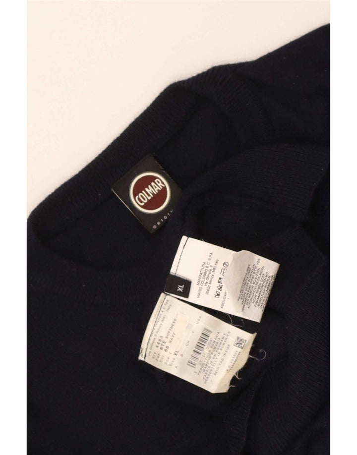 Pulover Colmar pentru bărbați cu gât crew pulover XL bleumarin poliamidă