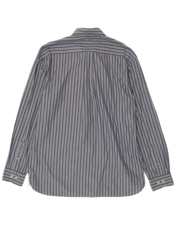 Cămașă Tommy Hilfiger pentru bărbați, bumbac cu dungi albastre medii