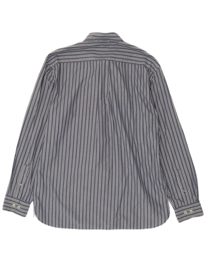 Cămașă Tommy Hilfiger pentru bărbați, bumbac cu dungi albastre medii