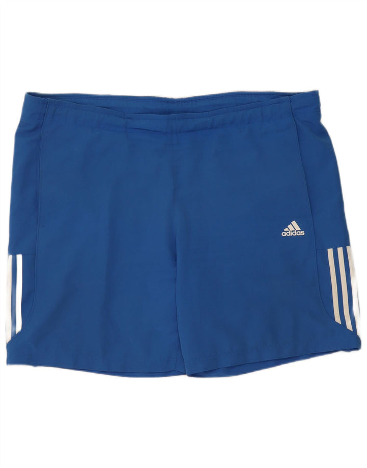 Pantaloni scurți sport pentru bărbați Adidas XL poliester albastru