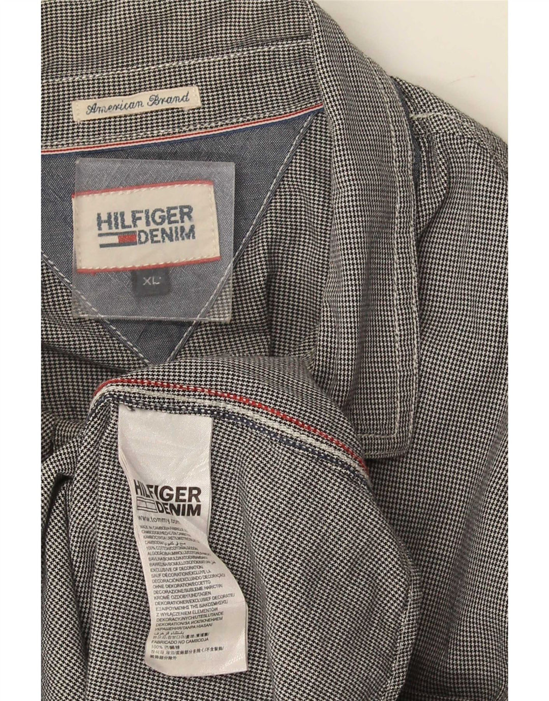 Cămașă pentru bărbați Tommy Hilfiger XL, din bumbac cu picior de gală, albastru