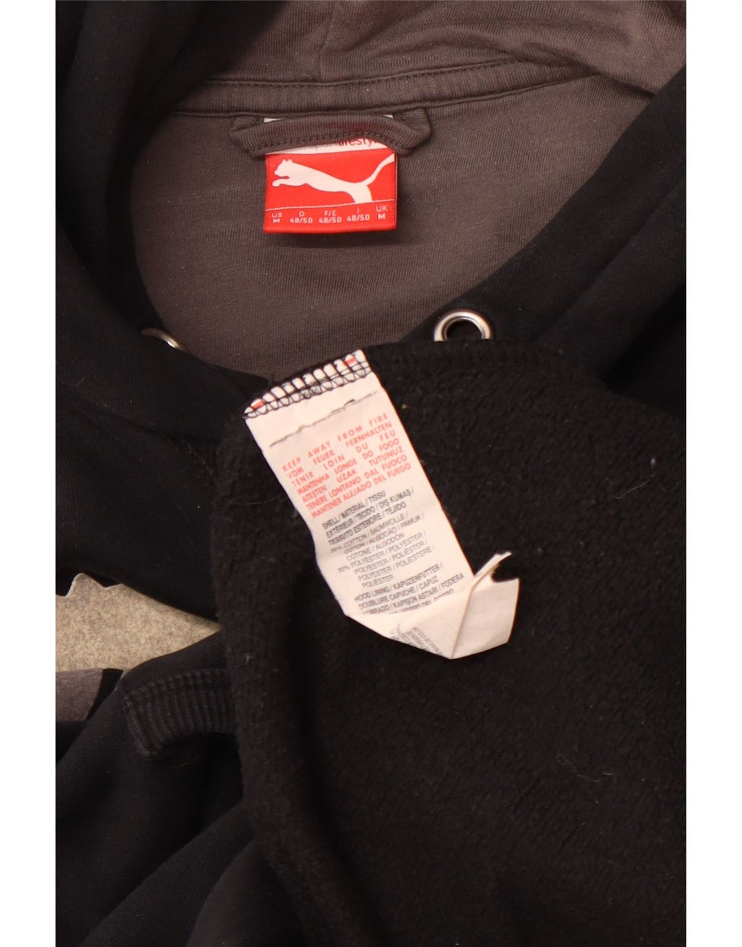 Pulover PUMA pentru bărbați, cu capota, negru, mediu, sport