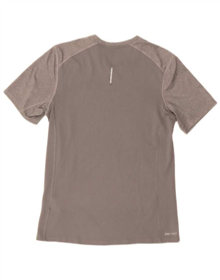 Tricou Nike Dri Fit pentru bărbați Top mic, gri, poliester