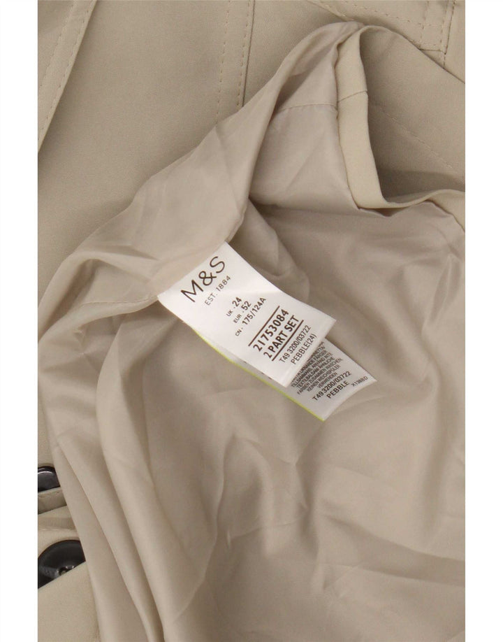 Trench pentru femei Marks & Spencer UK 24 4XL Poliester verde