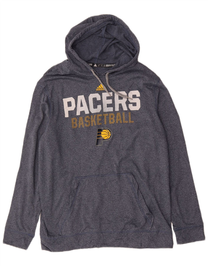 Pulover Adidas pentru bărbați Packers Graphic Hoodie, mare, albastru, poliester