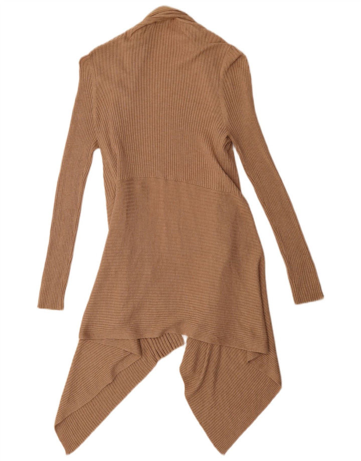 Pulover cardigan asimetric pentru femei Marks & Spencer UK 12 maro mediu