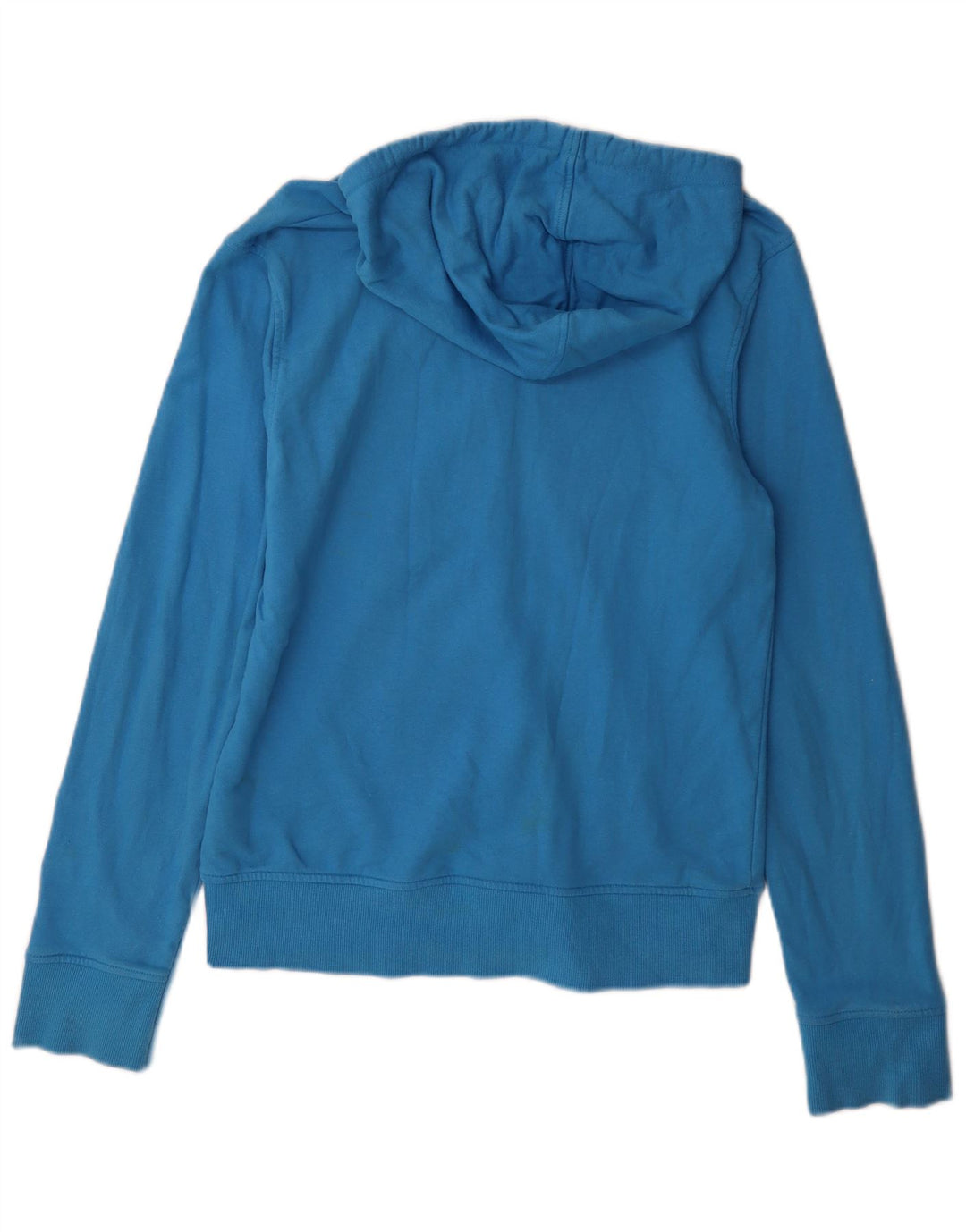 Jack & Jones Pulover cu capota cu fermoar grafic pentru bărbați, bumbac albastru mediu