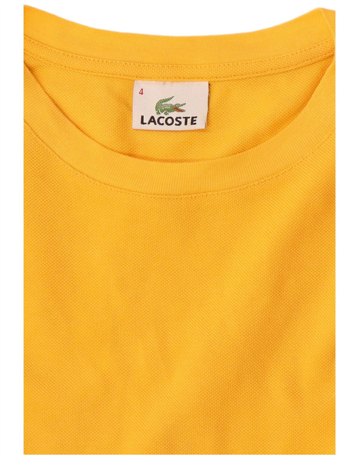 Tricou Lacoste Bărbați Top Marimea 4 Bumbac Galben Mediu