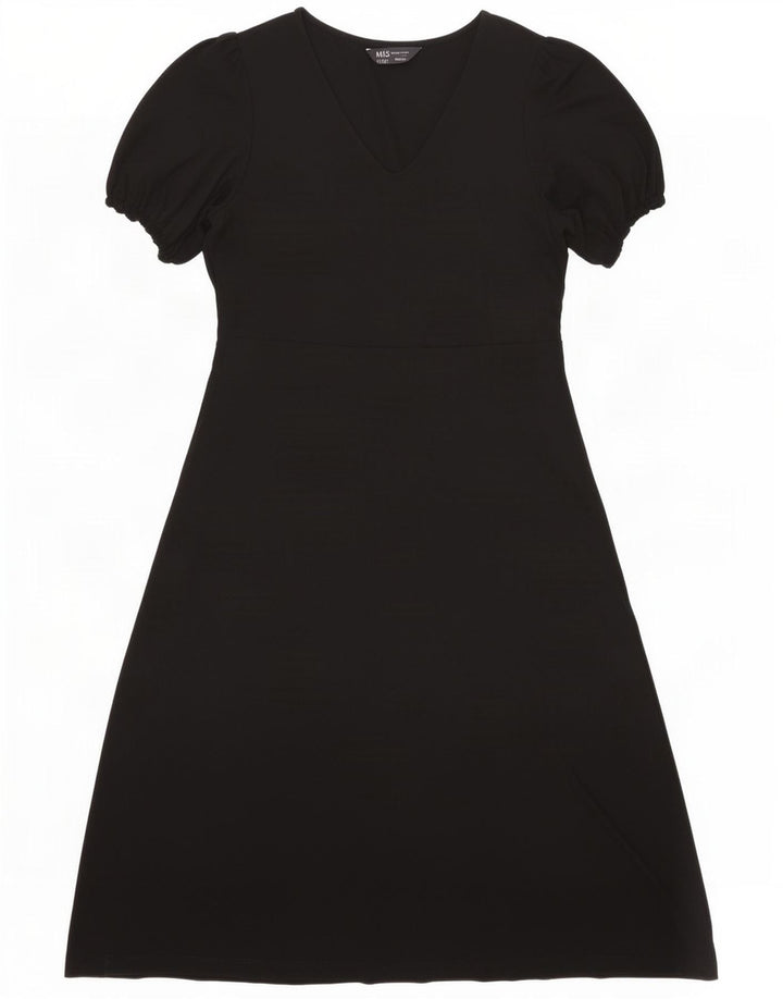 Rochie A-Line pentru femei Marks & Spencer UK 12 Medium Black Viscose