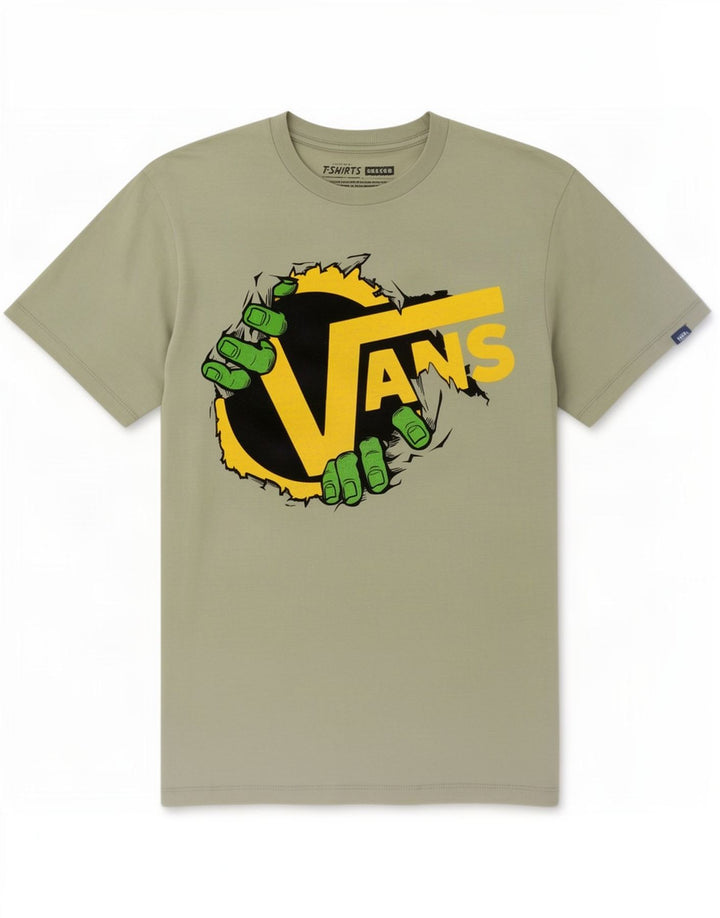 Tricou grafic Vans pentru bărbați Top mic, gri, bumbac