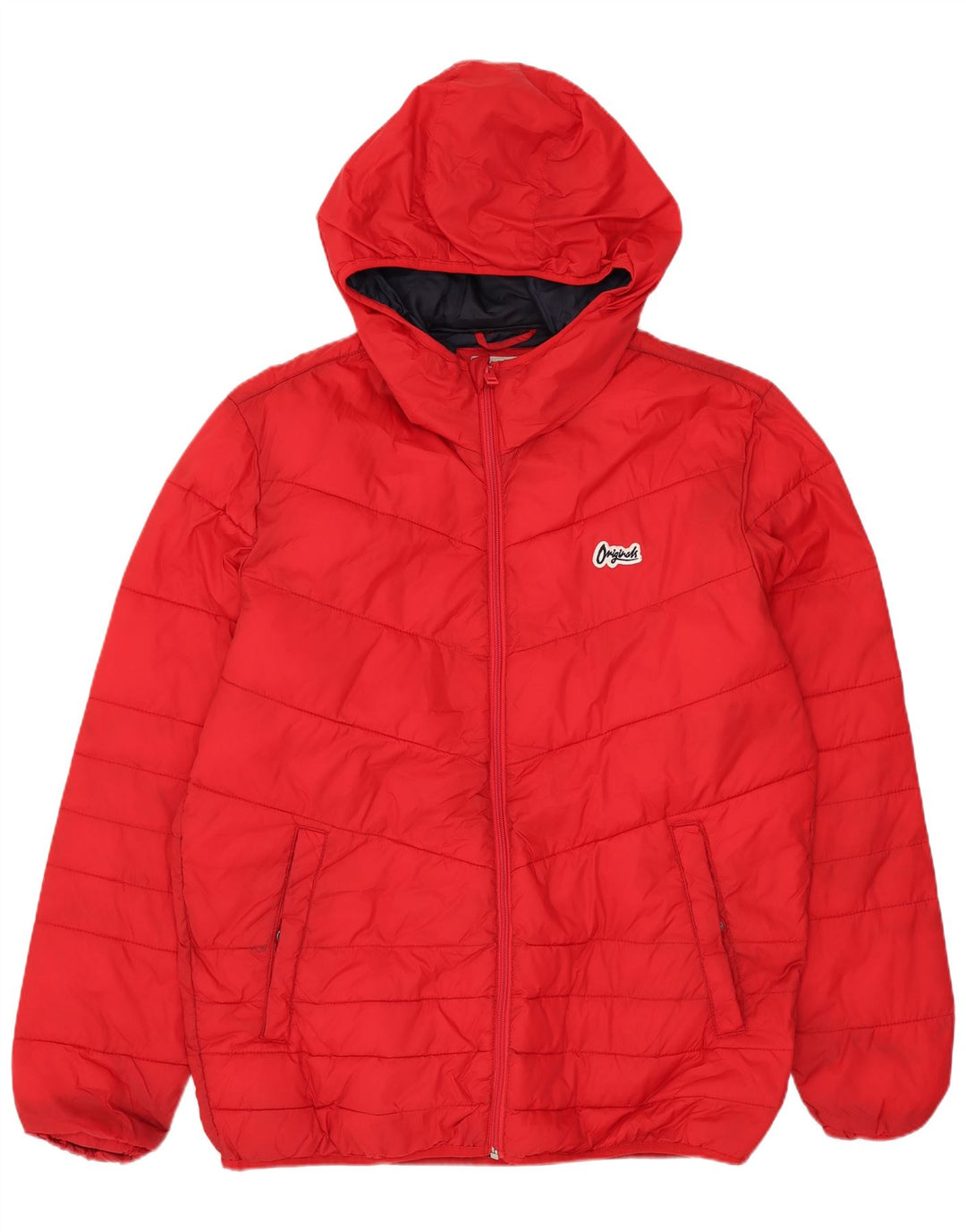 JACK & JONES Jachetă căptușită cu glugă pentru bărbați UK 40 Large Red