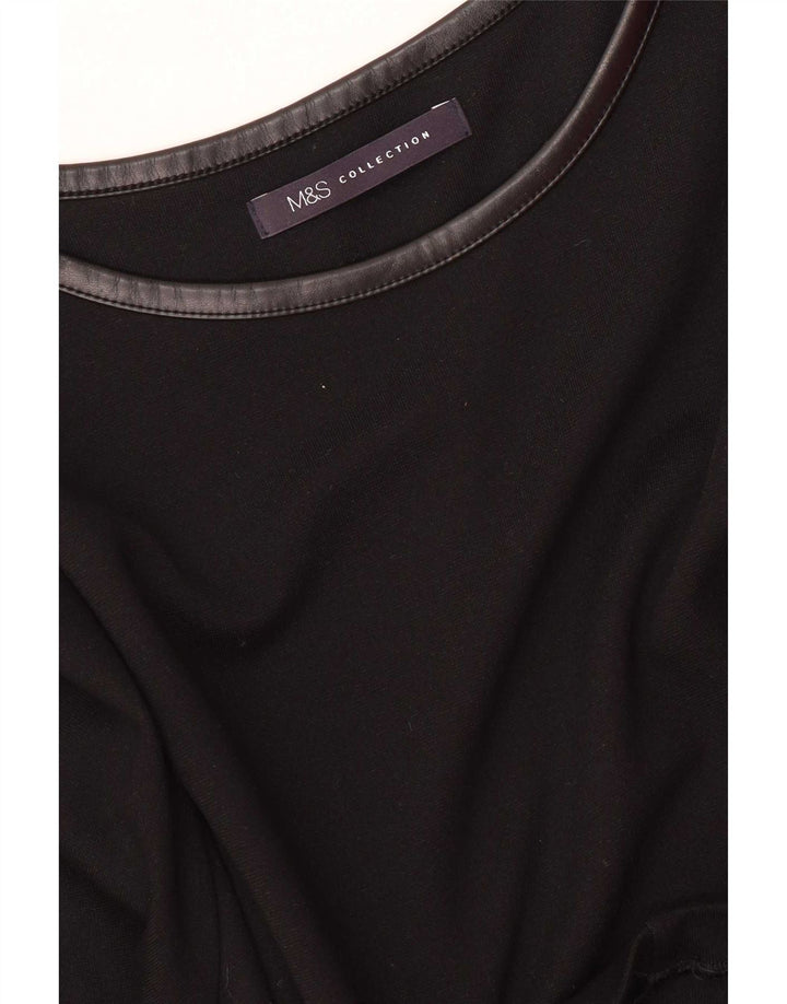 Rochie schimbătoare cu mânecă lungă pentru femei Marks & Spencer UK 16 mare neagră