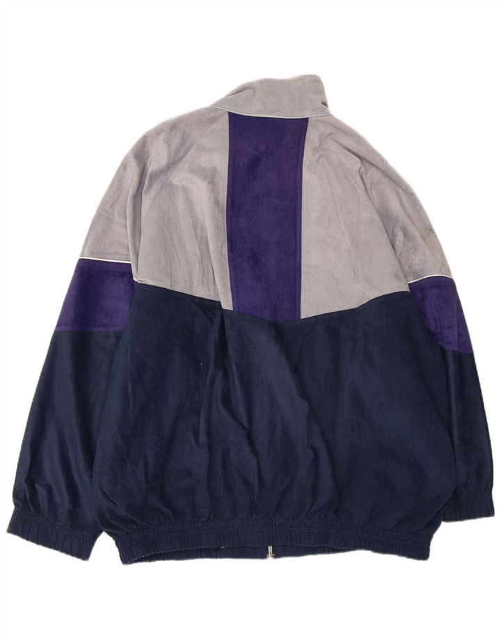 Jachetă de top pentru trening grafic ASICS pentru bărbați IT 50 Medium Bleumarin Colorblock