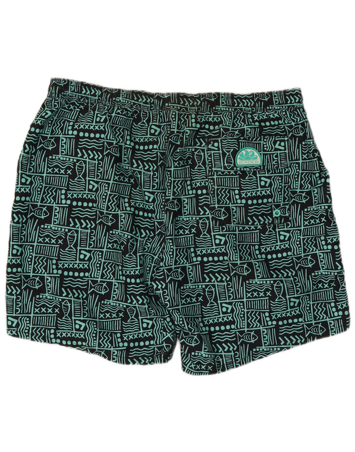 Sundek Pantaloni scurți de înot pentru bărbați XL poliester geometric negru