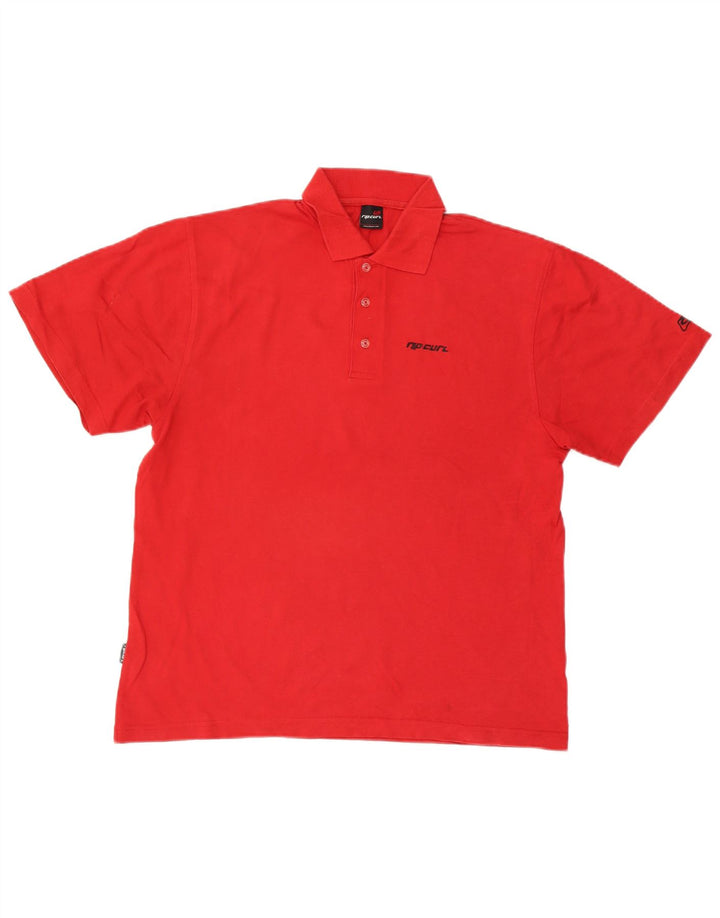 Tricou polo Rip Curl pentru bărbați, bumbac roșu mic