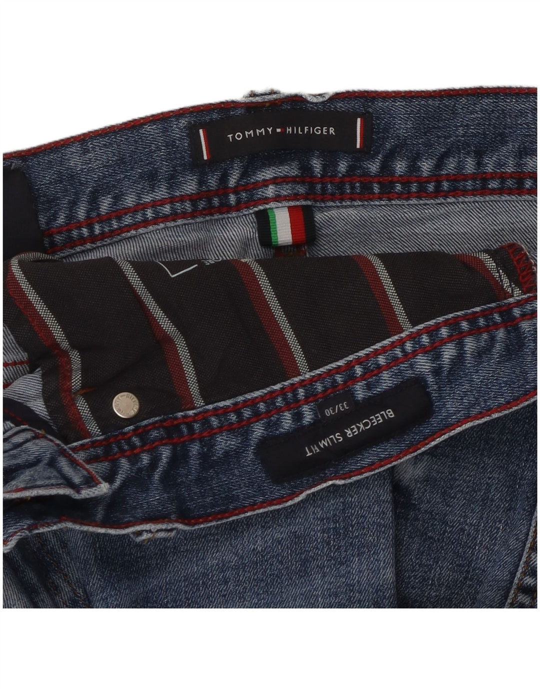 Blugi pentru bărbați Tommy Hilfiger Bleecker Slim W33 L30 Albastru