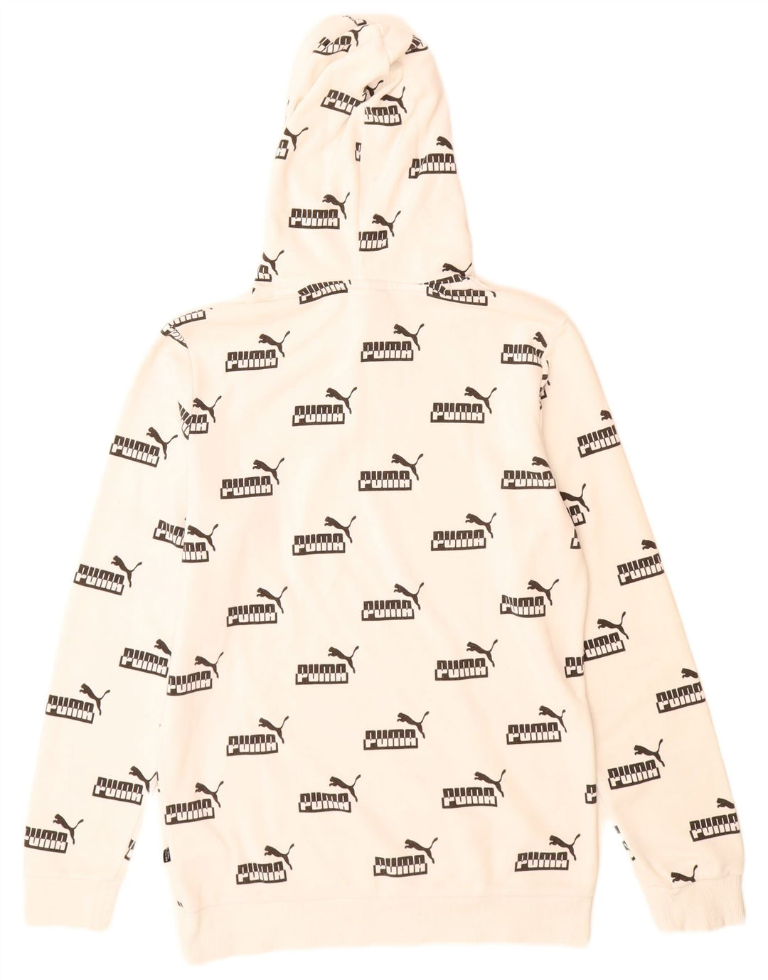 Pulover pentru bărbați Puma Graphic Hoodie Jumper mic, alb, bumbac