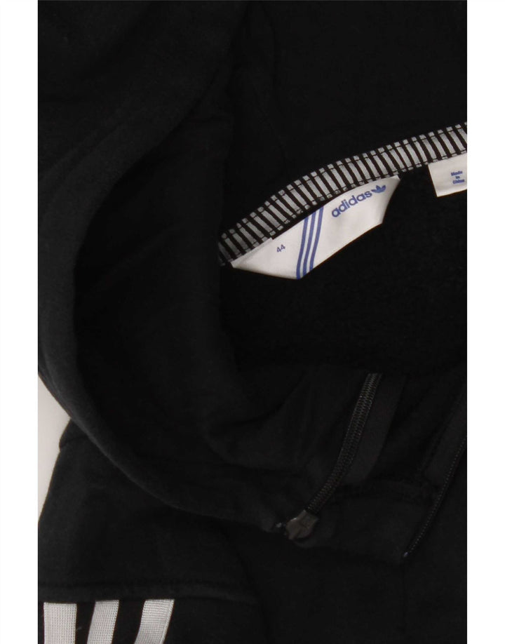 Pulover cu glugă grafic Adidas pentru femei IT 44 Medium Black