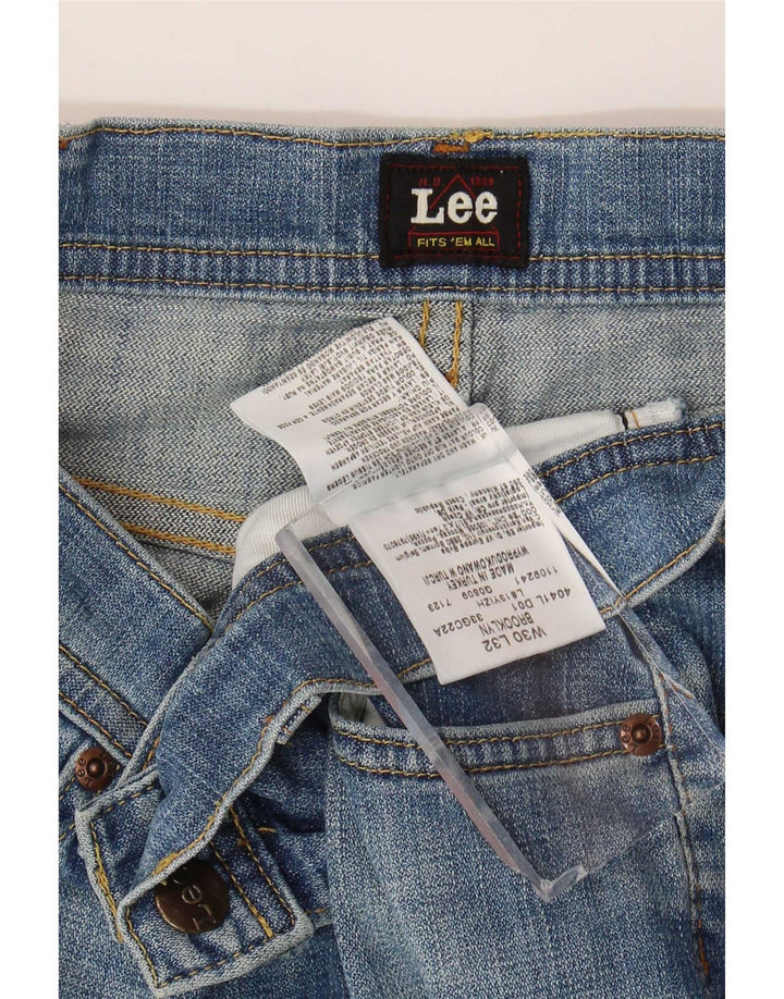 Blugi Lee Brooklyn Straight pentru bărbați W30 L32 Bumbac albastru