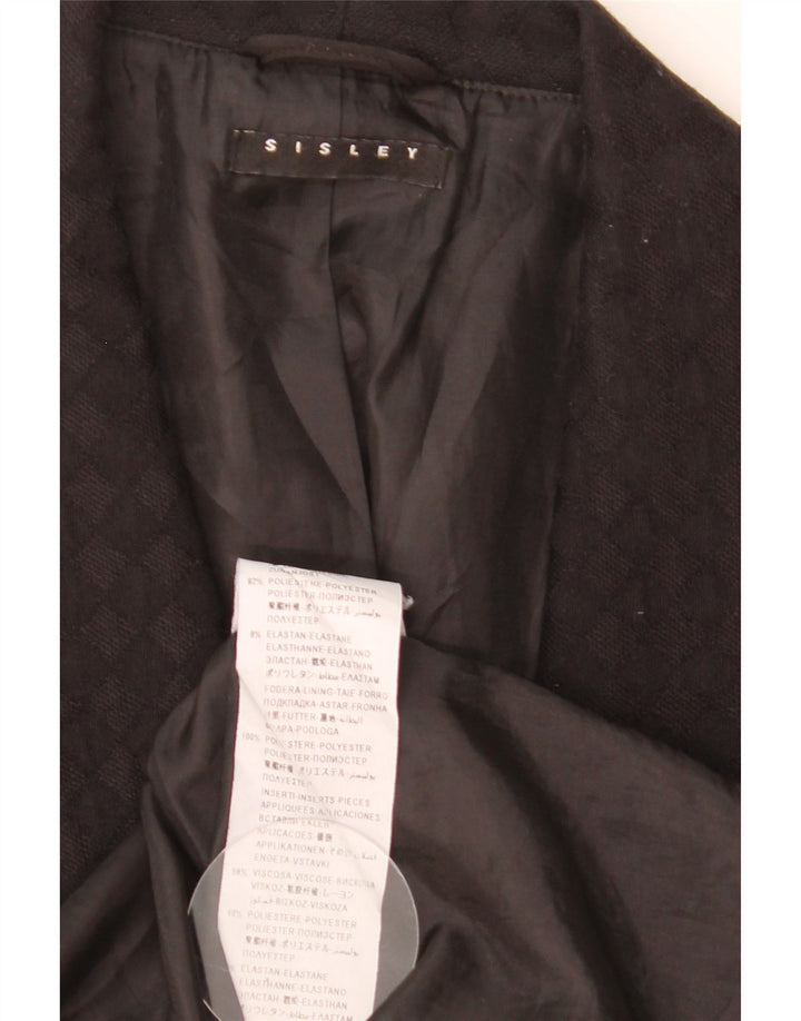 Jachetă blazer fără mâneci pentru femei Sisley UK 12 Medium Black