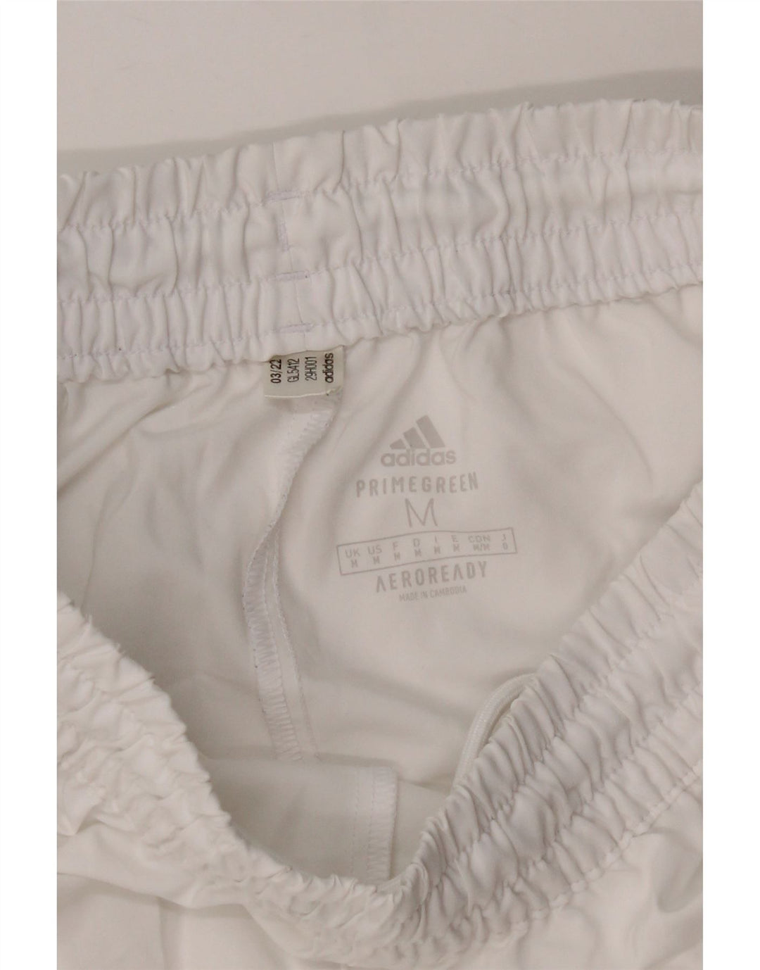Pantaloni scurți Adidas Aeroready Sport pentru bărbați, poliester alb mediu