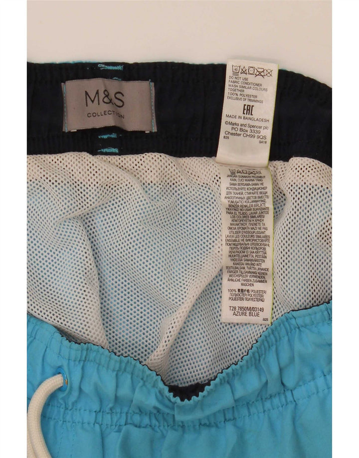 Marks & Spencer Pantaloni scurți de înot pentru bărbați, mari, albastru, poliester